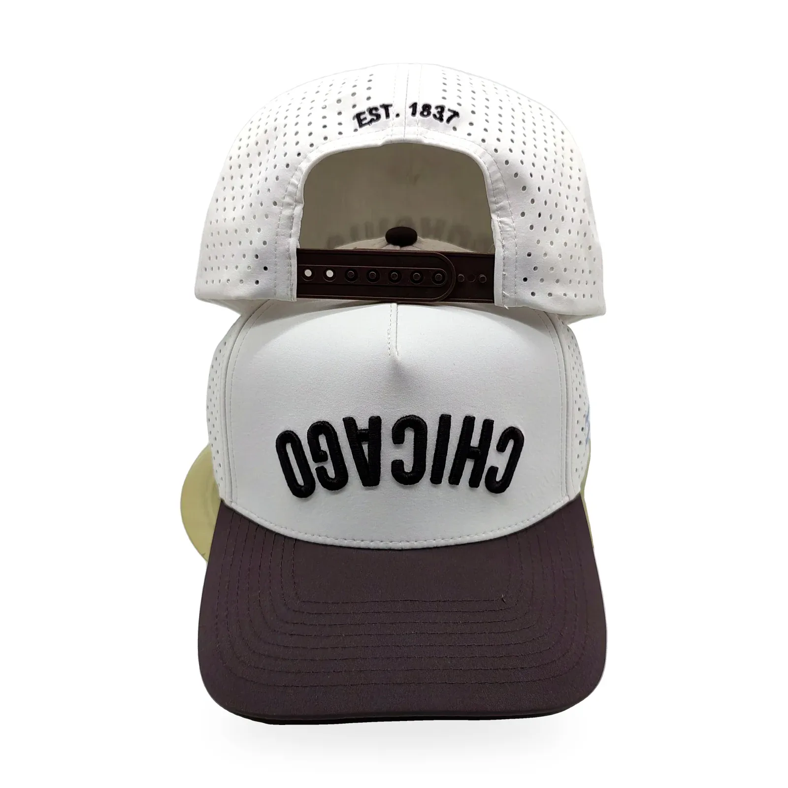 Chicago Rope Cap — White / Brown